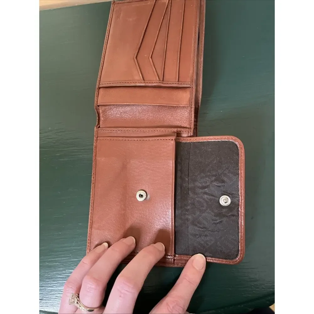 Missoni Italy Brown Genuine Leather Vintage‎ Men’s Bifold Wallet